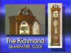 Grandfather clock display.