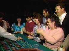 People enjoying Monte Carlo night.
